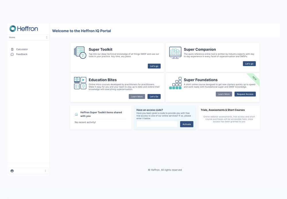 Heffron IQ Dashboard